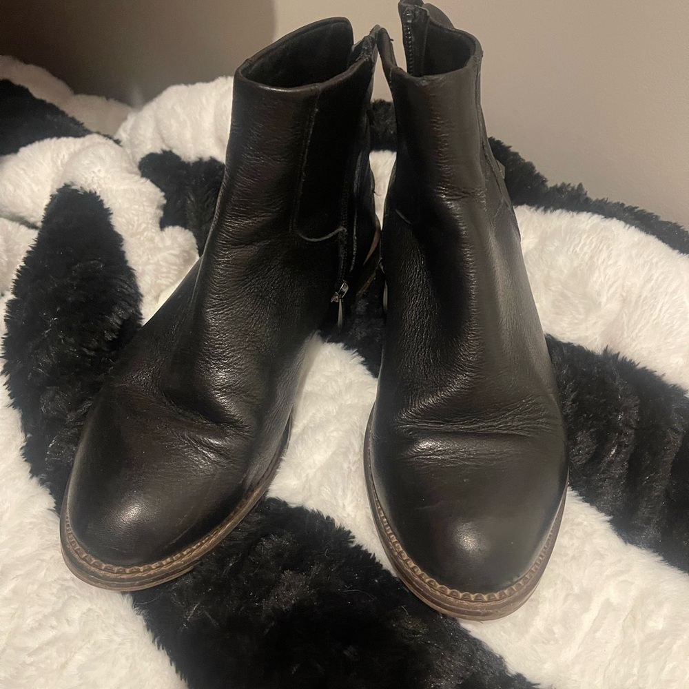 Marco Santi Black Leather Boots Classic Design